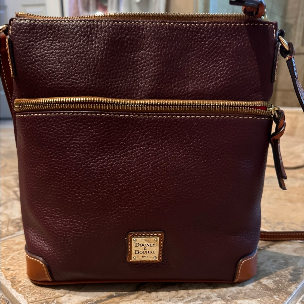 Dooney & Bourke Pebble Grain Cross Body in Bordeaux
